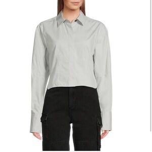 🆕 NWT RAG & BONE BECCA POPLIN SHIRT size Large